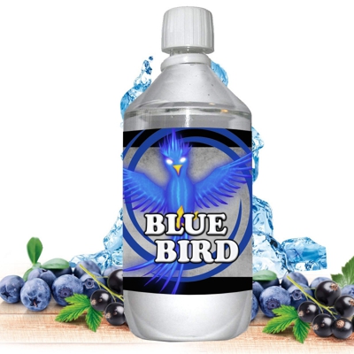 E liquide Blue Bird - 1 l - 50/50 PG/VG - 1 000 ML - myrtille cassis fraîcheur