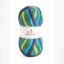 Fil à tricoter DMC Knitty pop vert violet bleu características