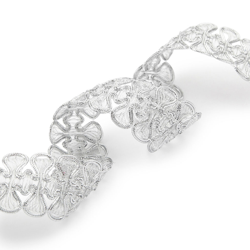 Ruban passementrie oriental argent en oferta