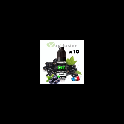 Lot de 10 Cassis - arôme concentré - 10ml - Diy - Vapfusion