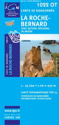 IGN Karte, Carte de randonnée (et plein air) La Roche-Bernard: Ign.1022ot