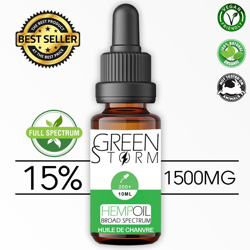 Huile de Chanvre BIO  Broad Spectrum 15% 1500 mg 10 ml en oferta