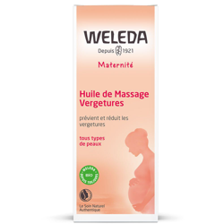 Weleda Huile de Massage Vergetures características