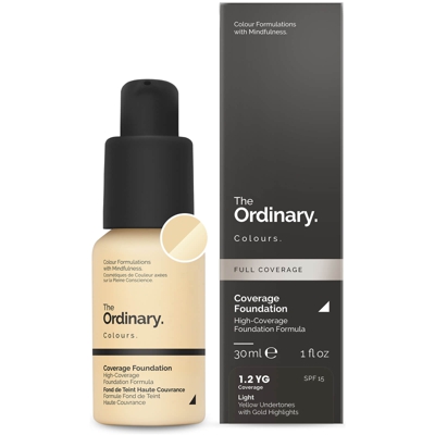 Fond de Teint Haute Couvrance SPF 15 The Ordinary Colours 30 ml (différentes teintes disponibles) - 1.2YG