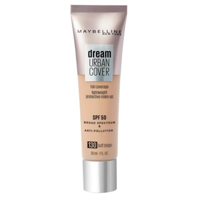 Maybelline Dream Urban Cover SPF50 Foundation 121ml (Various Shades) - 130 Buff Beige