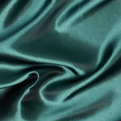Tissu satin Lala vert foncé uni