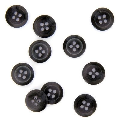 Boutons marbré gris foncé 15 mm