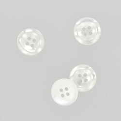 Boutons contours galbés blanc 18 mm en oferta