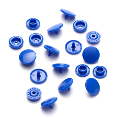 Boutons-pression ronds Color Snaps - Bleu roi