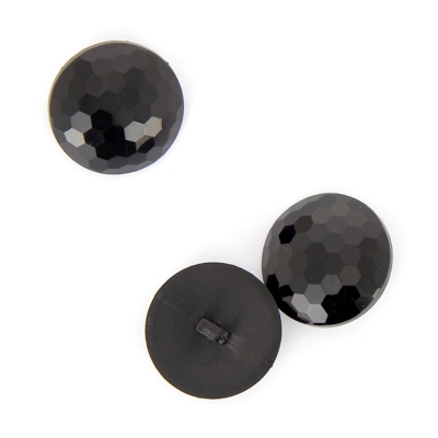 Boutons diamant noir 25 mm