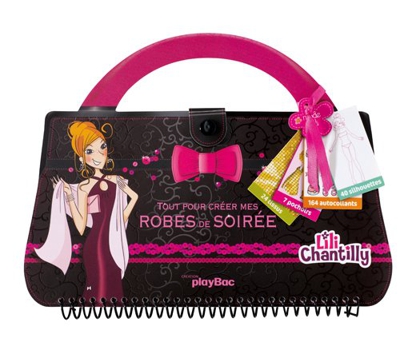 Cahier sac Lili Chantilly - Tout pour dessiner mes robes de soirée