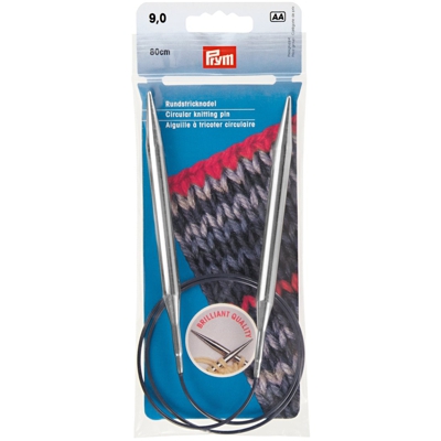 Aiguilles à tricoter circulaires, argent