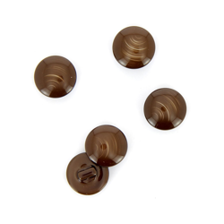 Boutons ronds à queue marron 15 mm en oferta