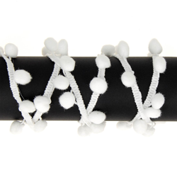 Galon pompons blanc en oferta
