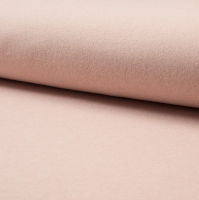Tissu polaire coton bio rose saumon