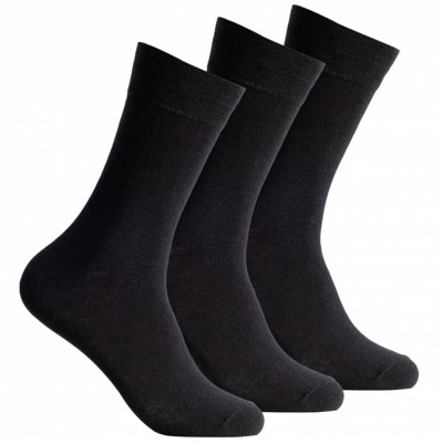 SportSpar Hommes Confort Chaussettes 3 paires 174228 Noir