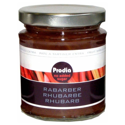 Prodia Pâte à tartiner Extra Rhubarbe sans sucres ajoutés
