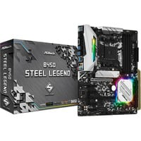 B450 Steel Legend AMD B450 Emplacement AM4 ATX, Carte mère en oferta