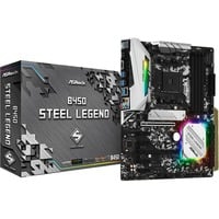 B450 Steel Legend AMD B450 Emplacement AM4 ATX, Carte mère