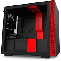 H210i Matte Black Red Mini Tower Noir, Rouge, Châssis mini-tour características