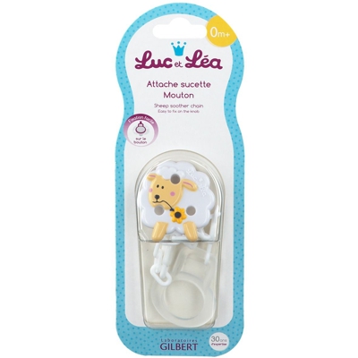 Luc et Léa Attache sucette mouton fixation universelle