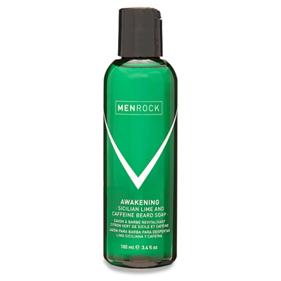Savon tonique pour barbe au citron vert de Sicile et à la caféine de Men Rock