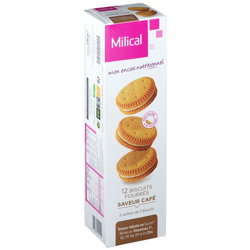 Milical Nutrition biscuits fourrés café características