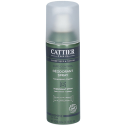 Cattier Homme Déodorant spray safe-control precio