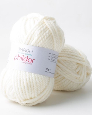 Pelote de laine Phildar Rapido écru