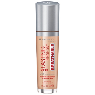 Fond de teint Lasting Finish Breathable Rimmel 30 ml (disponible en plusieurs teintes) - Classic Beige