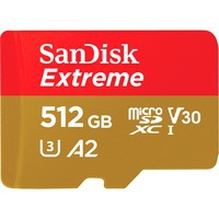 Extreme mémoire flash 512 Go MicroSDXC UHS-I Classe 10, Carte mémoire