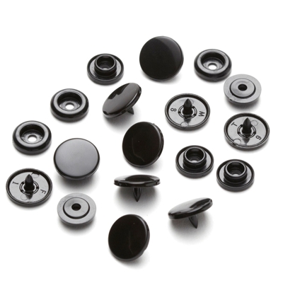 Bouton pression color snaps Noir