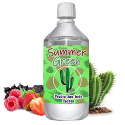 E liquide Summer Green - 1 l - 50/50 PG/VG - 1 000 ML - fruits des bois cactus características