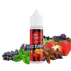E-liquide Red Diablo Vapfusion 50 ml 50/50 PG/VG Fruits Rouges Raisin Noir Eucalyptus características