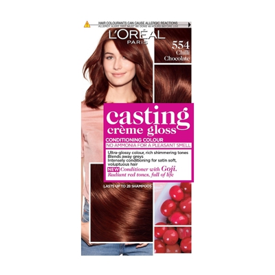 L'Oréal Paris Casting Crème Gloss Semi-Permanent Hair Dye (Various Shades) - 554 Chilli Chocolate