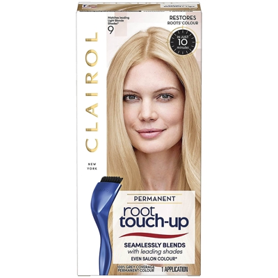 Clairol Root Touch-Up Permanent Hair Dye Long-lasting Intensifying Colour with Full Coverage 30ml (Various Shades) - 9 Light Blonde