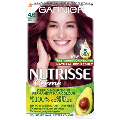 Garnier Nutrisse Permanent Hair Dye (Various Shades) - 4.6 Deep Red
