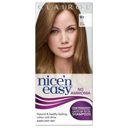 Clairol Nice'n Easy Semi-Permanent Hair Dye with No Ammonia (Various Shades) - 91 Dark Blonde en oferta