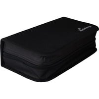 BOX55 étui disque optique Étui avec portefeuille 96 disques Noir, Sac