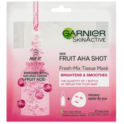 Garnier Fresh-Mix Sheet Mask Skin Hydrating Fruit AHA Shot 33g características