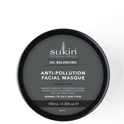 Masque facial Sukin à l'huile équilibrante + charbon anti-pollution  100ml características