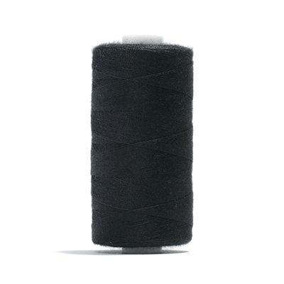 Bobine de fil tous tissus 100 % polyester Gris-Noir