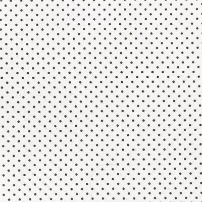 Coupon motif pois bleus fond blanc