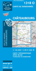 Carte de randonnée : Chateaubourg (Série Bleue) en oferta