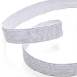 Elastique boutonnière 20mm - Blanc precio