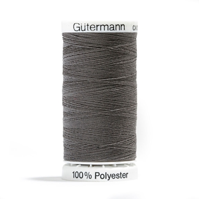 Bobine de fil polyester Gütermann - Gris - Noir