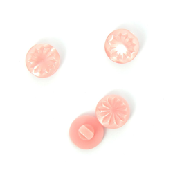 Boutons à queue forme pétale rose 15 mm en oferta