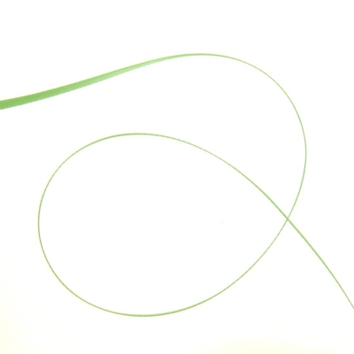 Ruban satin double face 3 mm vert