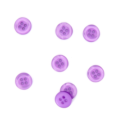 Boutons contours galbés rose lilas 11 mm