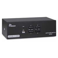 AS-42HA HDMI commutateur écran, clavier et souris Noir, Commutateur KVM